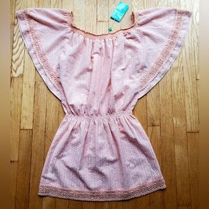 Melissa Odabash • Michelle Mini Dress • "Powder" Peachy Pink • Size Medium • NWT